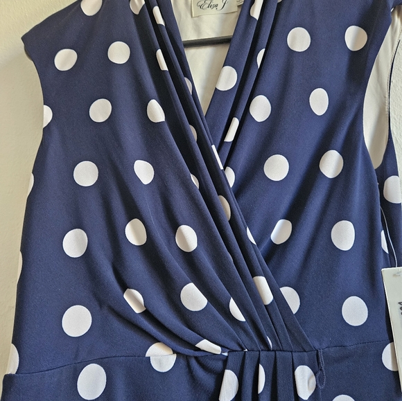 ELIZA J DRESS SIZE 6 BLU AND WHITE - Picture 7 of 16